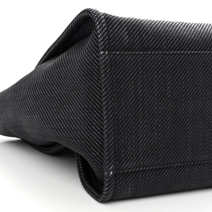 Chanel Woven Straw Raffia Medium Deauville Tote Black 9 of 10