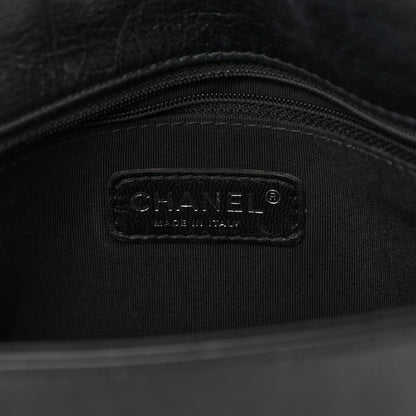 Chanel Calfskin Embossed Stitch Large Boy Flap Black 6 of 11