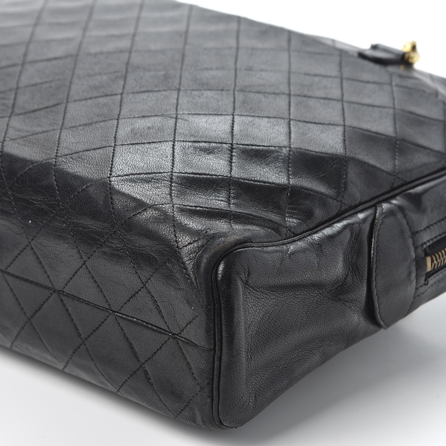 Chanel Lambskin Quilted Shoulder Bag Black 6 of 14