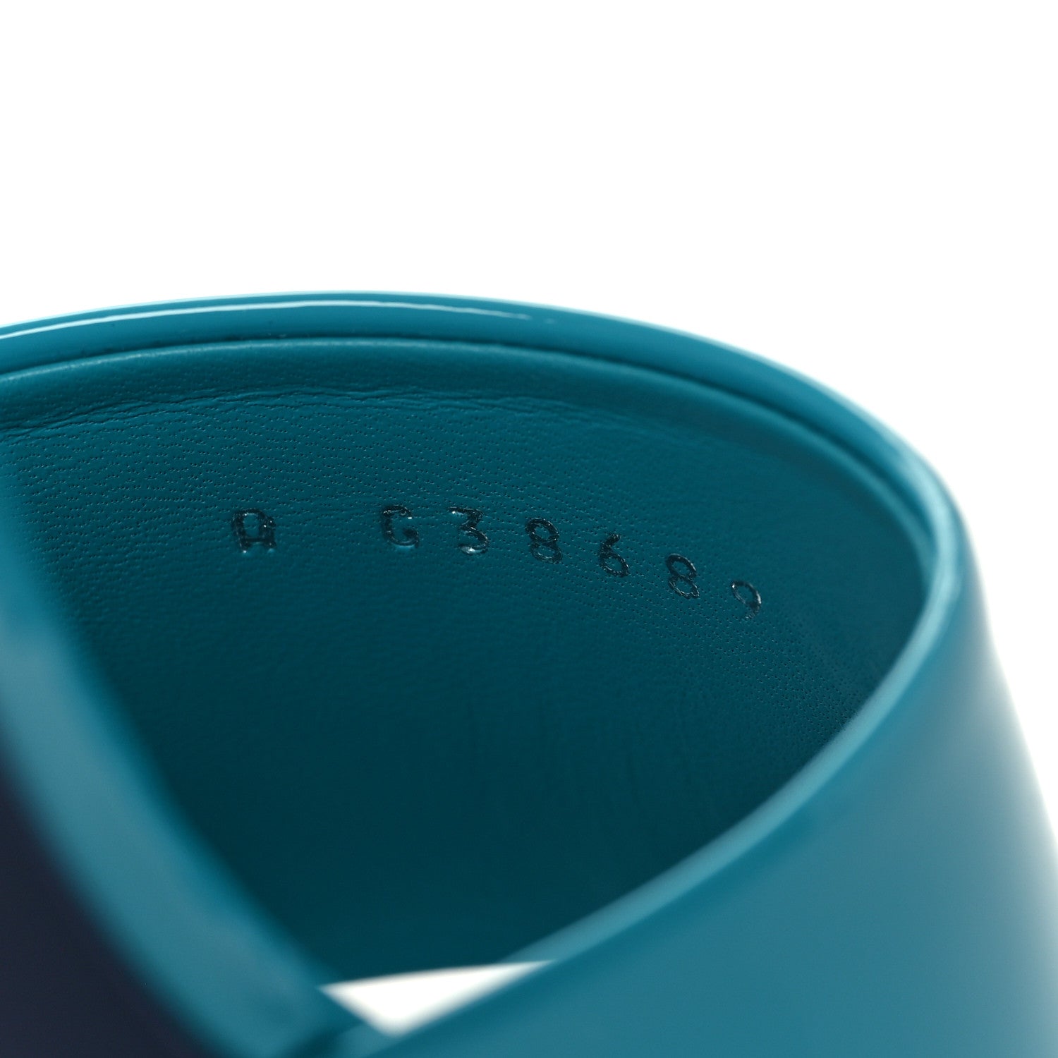 Chanel Patent CC Mules 38.5 Dark Blue Light Blue 9 of 10