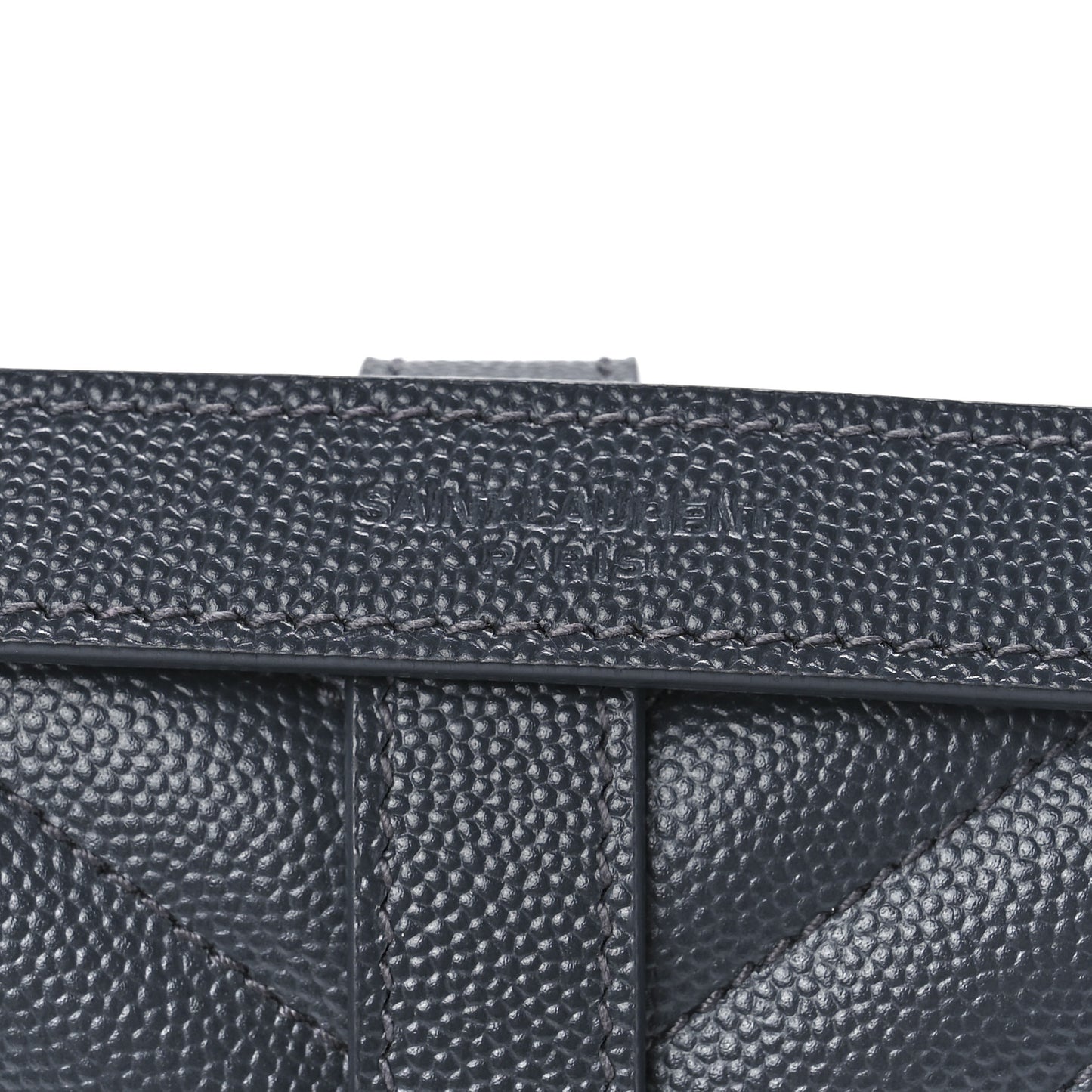 Grain De Poudre Textured Mixed Matelasse Triquilt Medium Monogram Satchel Deep Marine