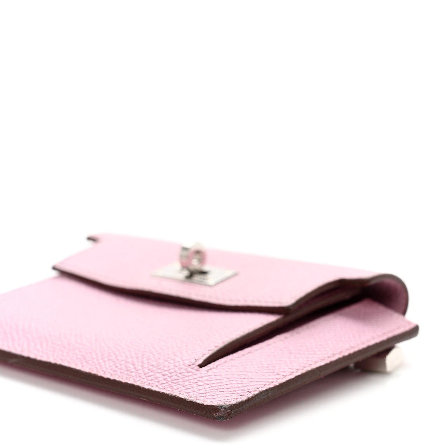 Hermes Epsom Kelly Pocket Compact Wallet Mauve Sylvestre 7 of 8