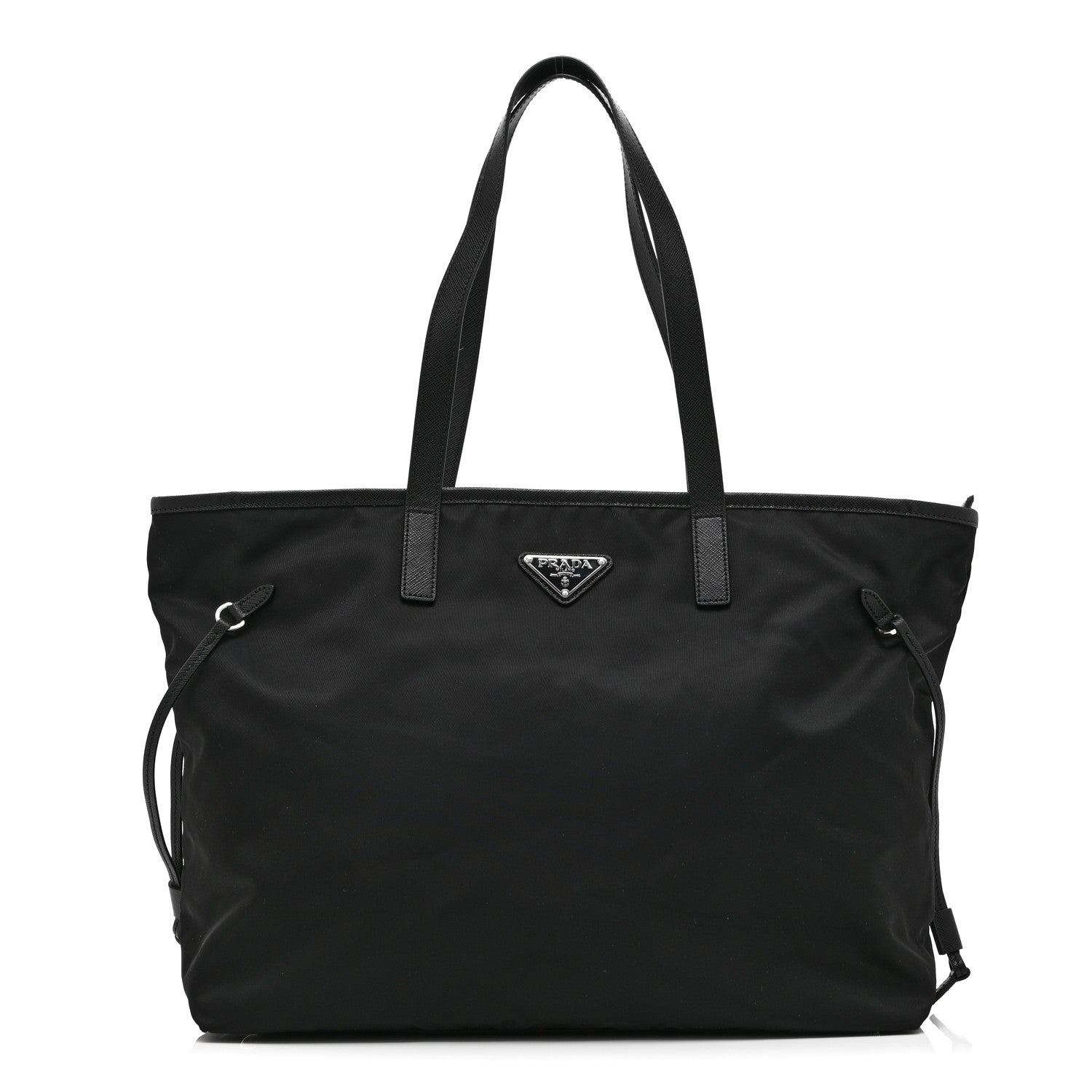 Prada Tessuto Nylon Saffiano Shopping Tote Black 1 of 10