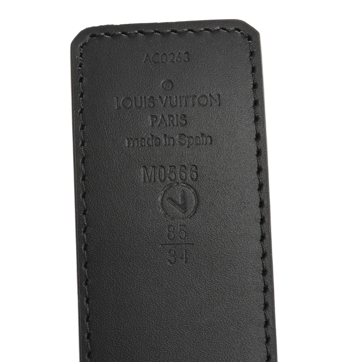 Louis Vuitton Calfskin Monogram 40mm LV Initiales Reversible Belt 85 34 Black 5 of 6