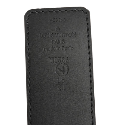 Louis Vuitton Calfskin Monogram 40mm LV Initiales Reversible Belt 85 34 Black 5 of 6