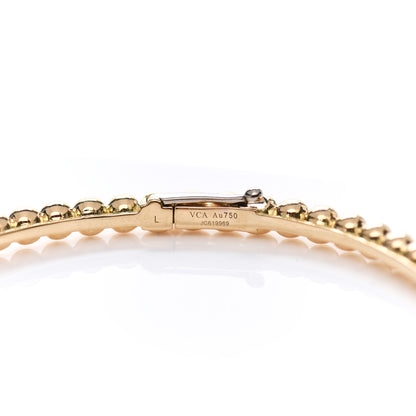 Van Cleef & Arpels 18K Yellow Gold Perlee Pearls of Gold Bracelet L 3 of 4