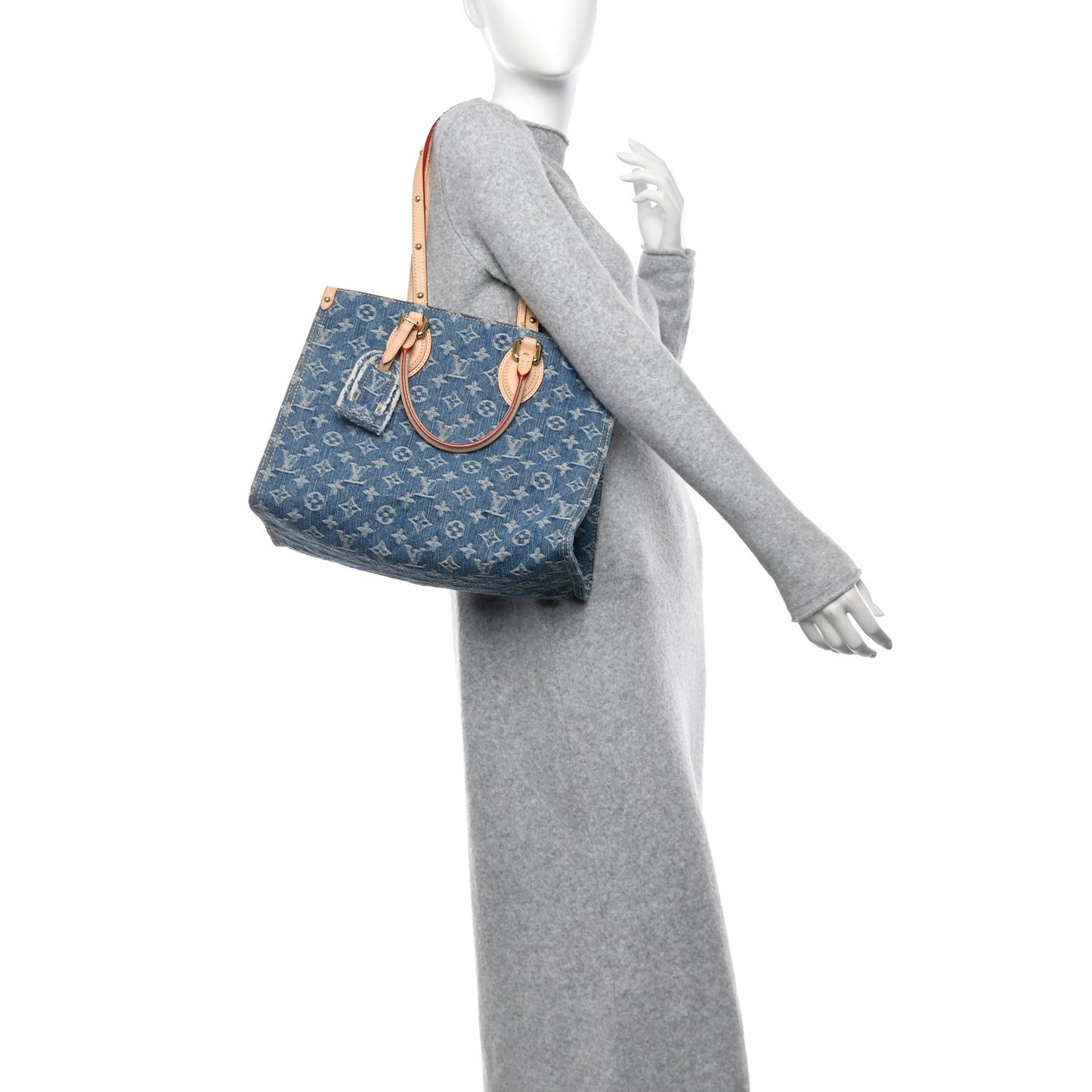 Monogram Denim Onthego MM Blue