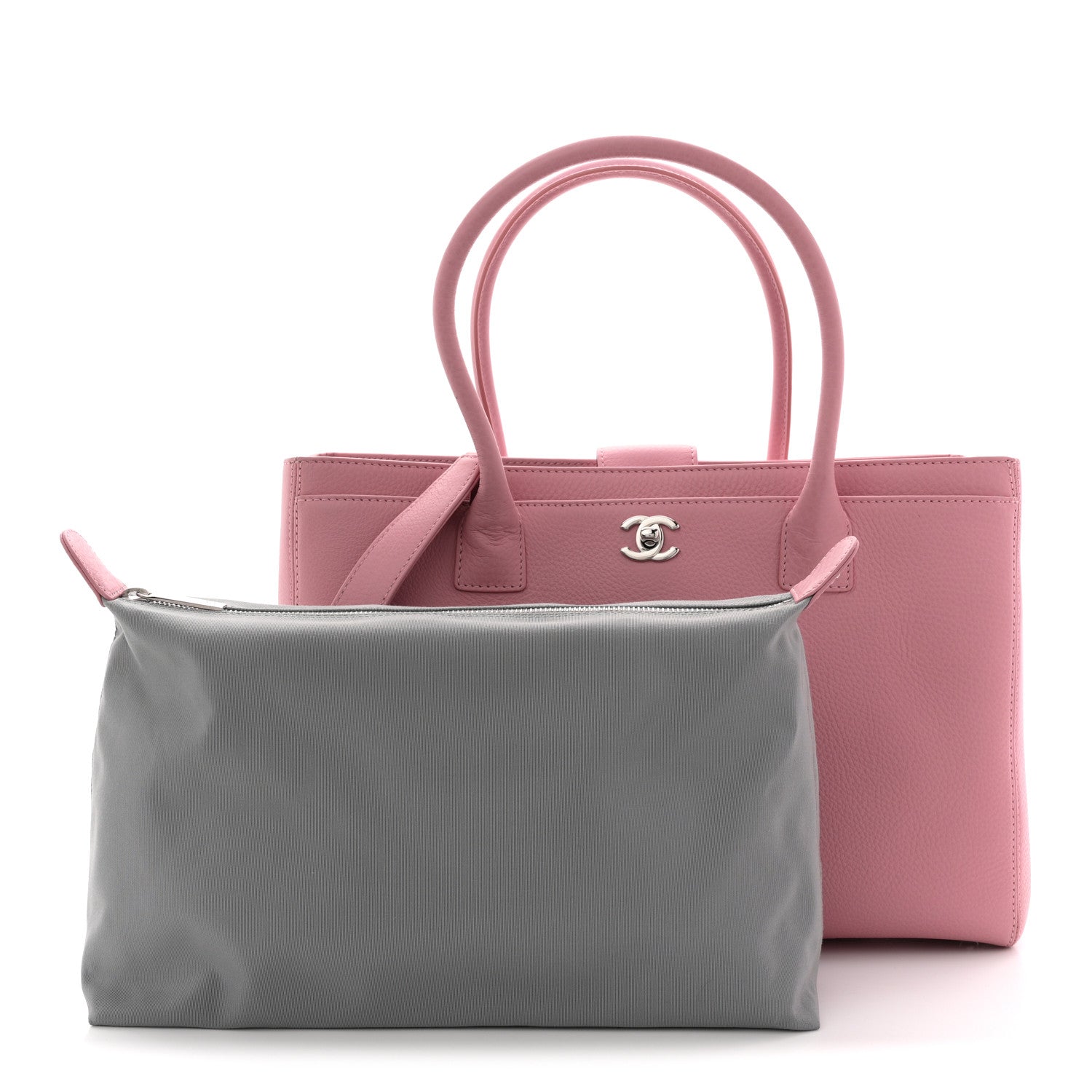 Chanel Calfskin Cerf Executive Shopper Pink 4 of 13