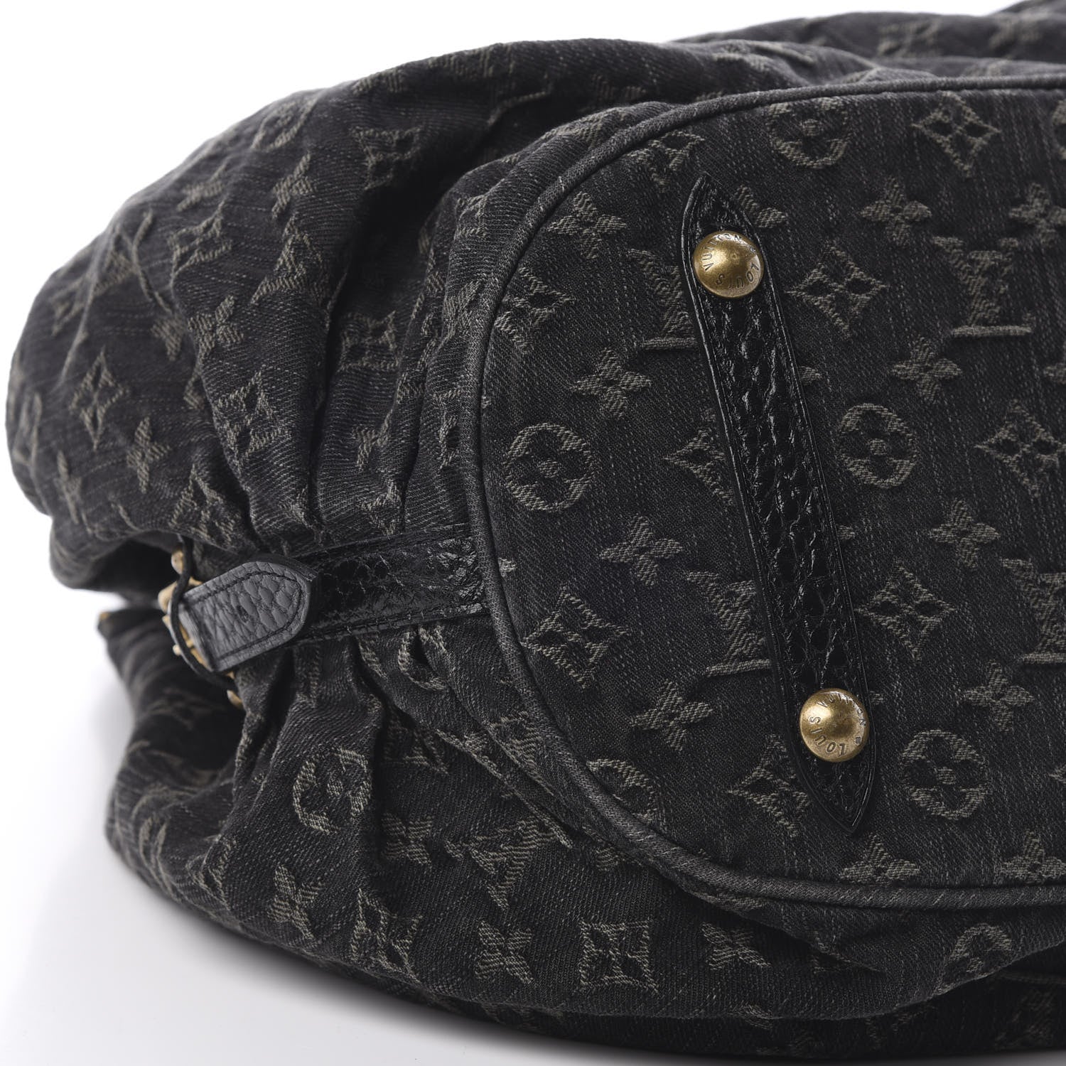 Louis Vuitton Denim Mahina XL Black 8 of 9