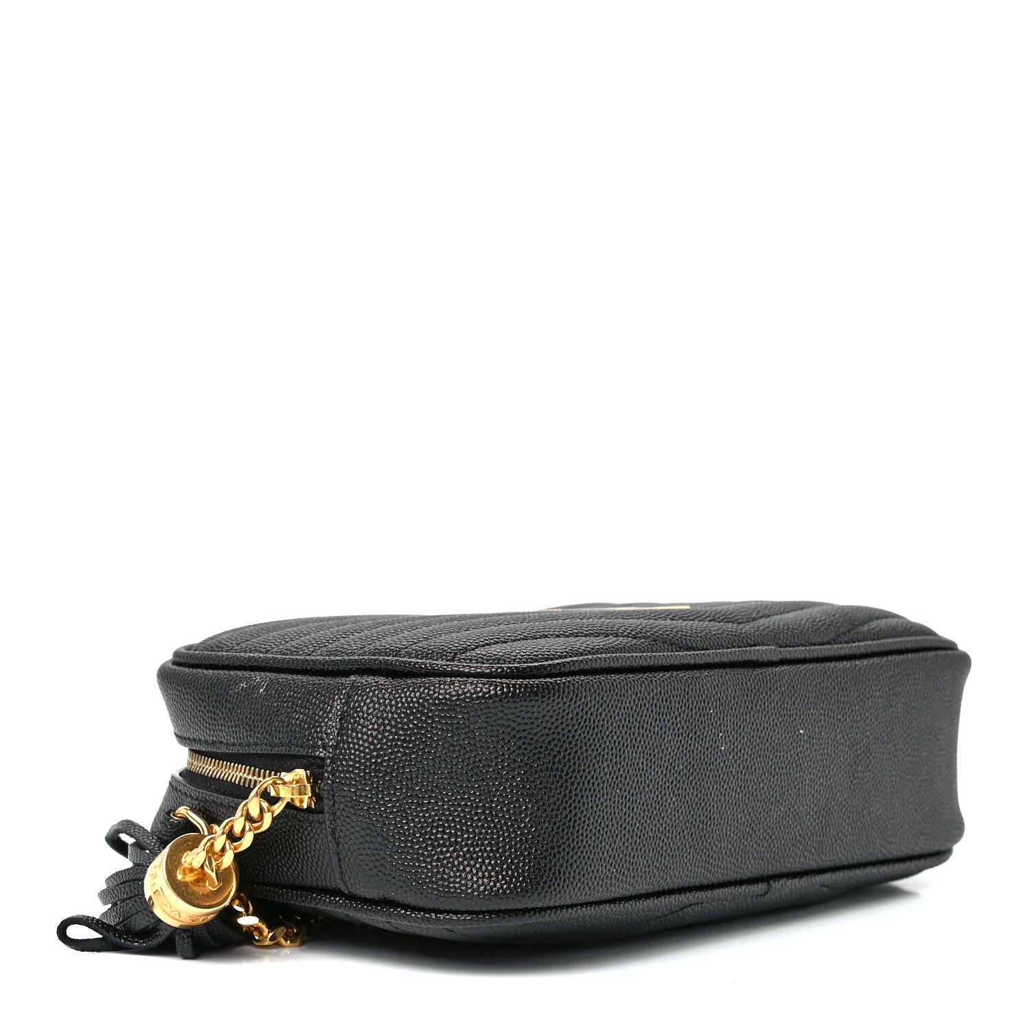 Saint Laurent Grain De Poudre Matelasse Monogram Mini Lou Camera Bag Black 4 of 11