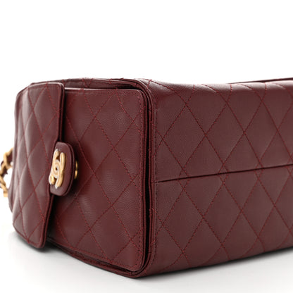 Chanel Caviar Quilted Small Chanel 25 Handbag Burgundy 9 of 10