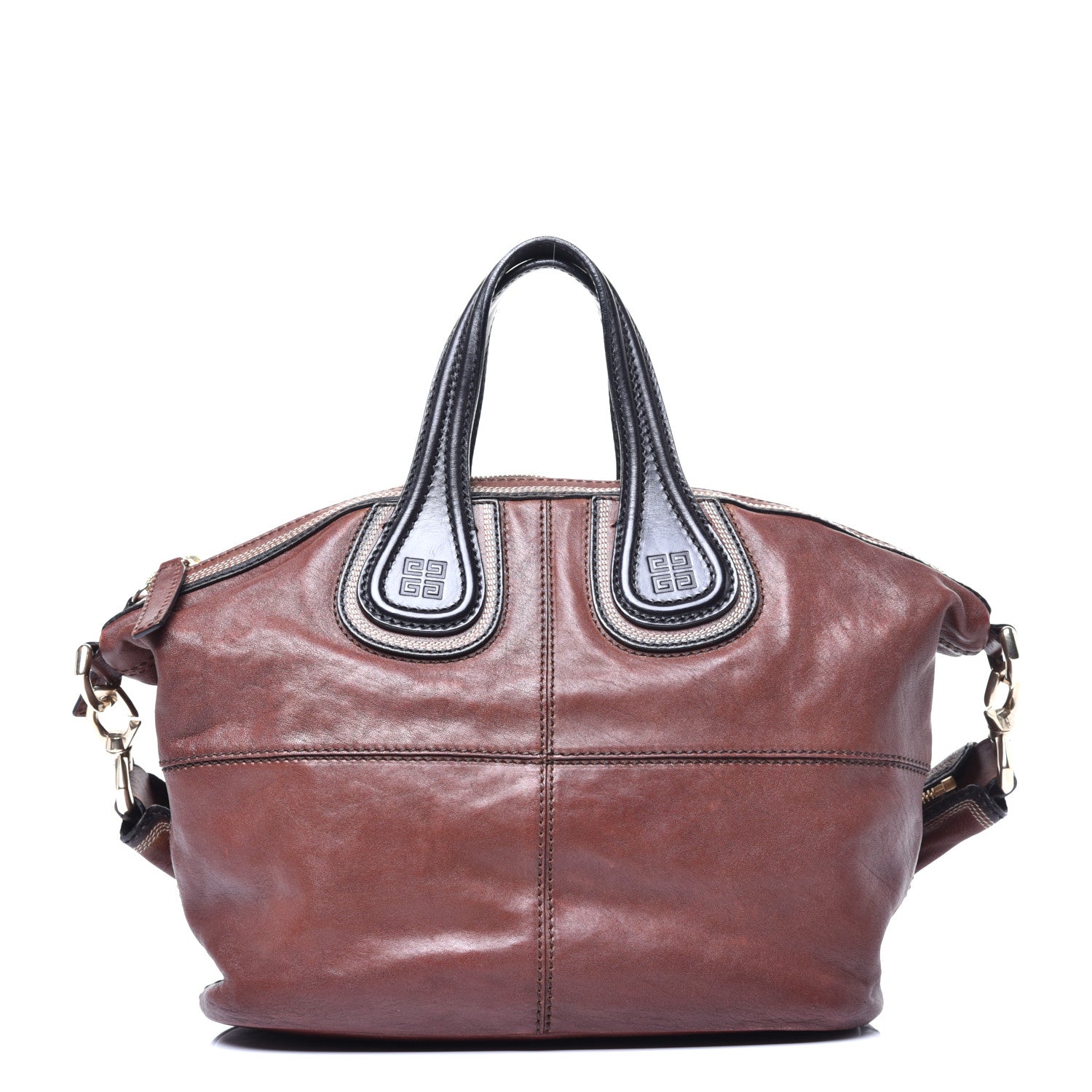 Givenchy Sugar Goatskin Small Nightingale Brown Black 1 of 9