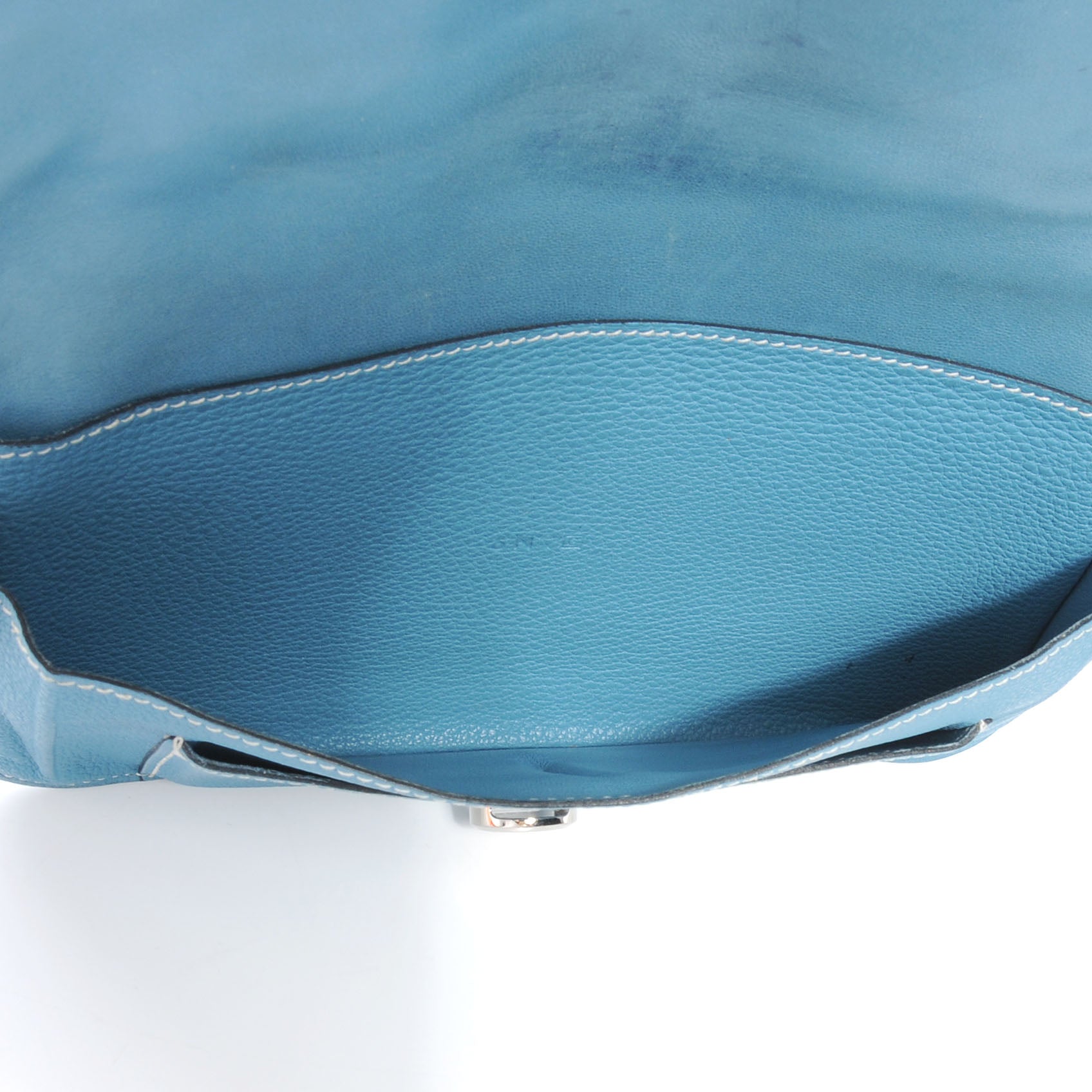 Hermes Taurillon Clemence Dogon Combined Wallet Blue Jean 6 of 7