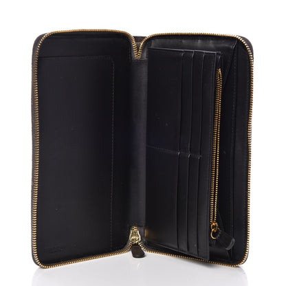 Dolce & Gabbana Calfskin Large Vertical Zip Around Wallet Brown 5 of 12