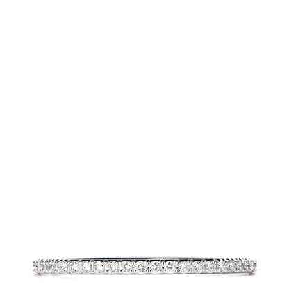 Tiffany 18K White Gold Diamond Metro Band Ring 61 9.5 3 of 5