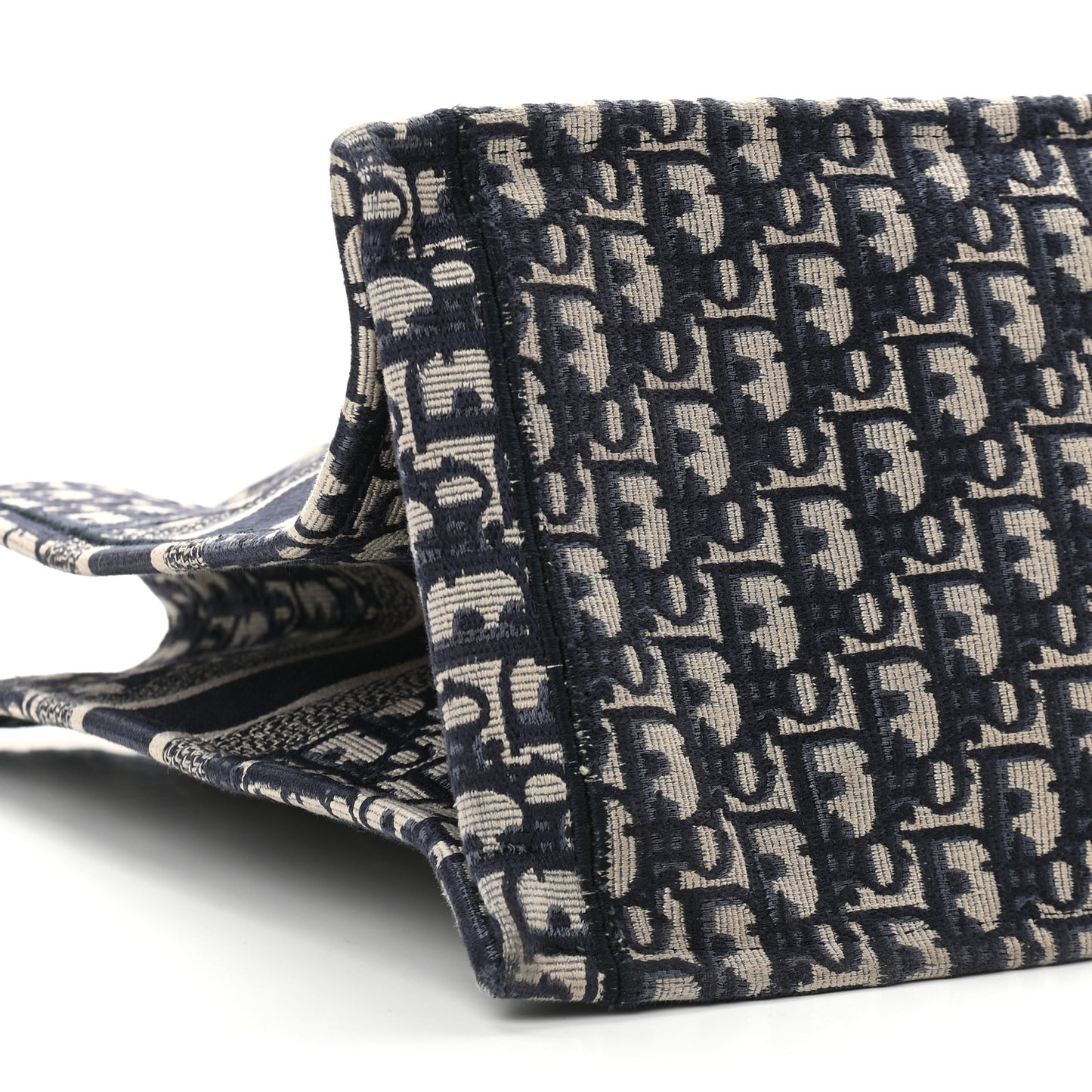 Oblique Book Tote Blue Multicolor