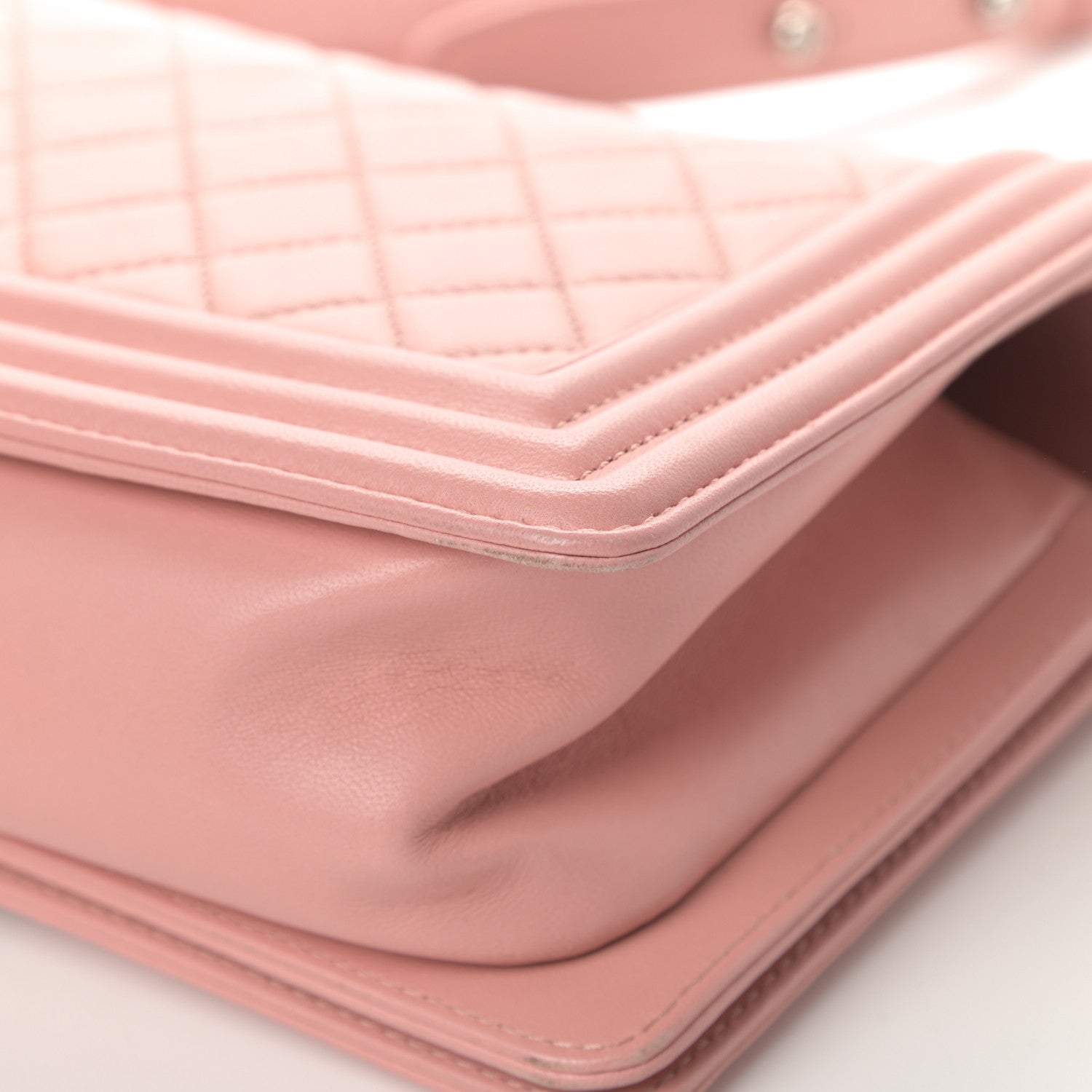 Chanel Lambskin Quilted Medium Boy Flap Light Pink 11 of 15