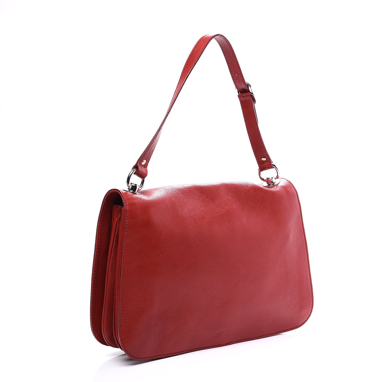 Gucci Calfskin Blondie Medium Flap Red 2 of 10