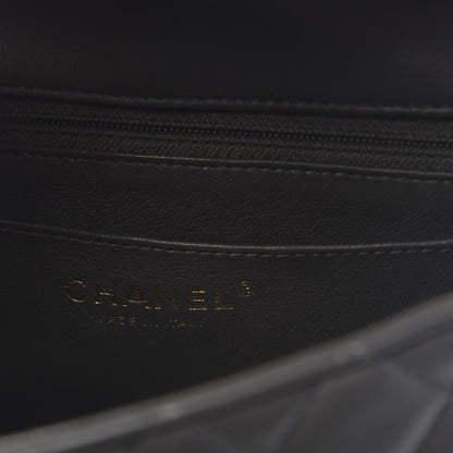 Chanel Lambskin Quilted Mini Rectangular Flap Grey 6 of 13