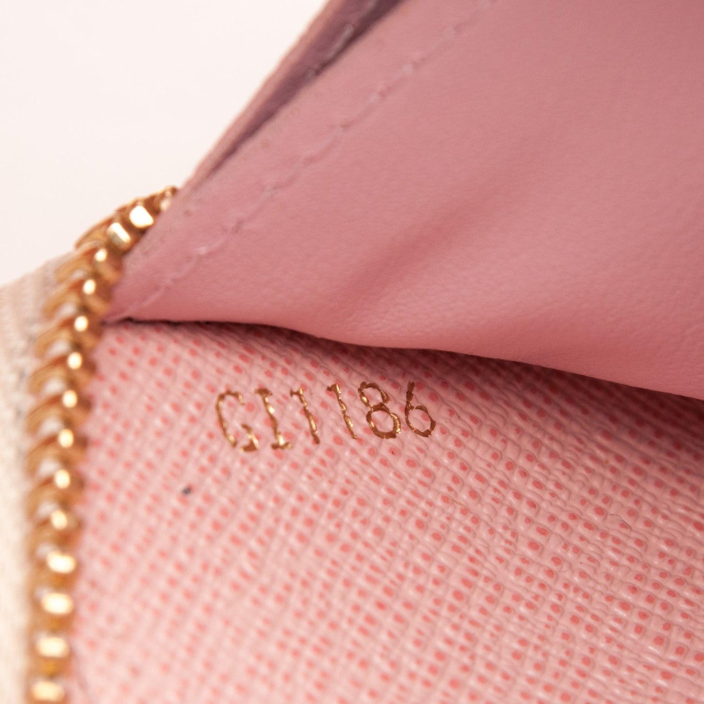 Damier Azur Clemence Wallet Rose Ballerine