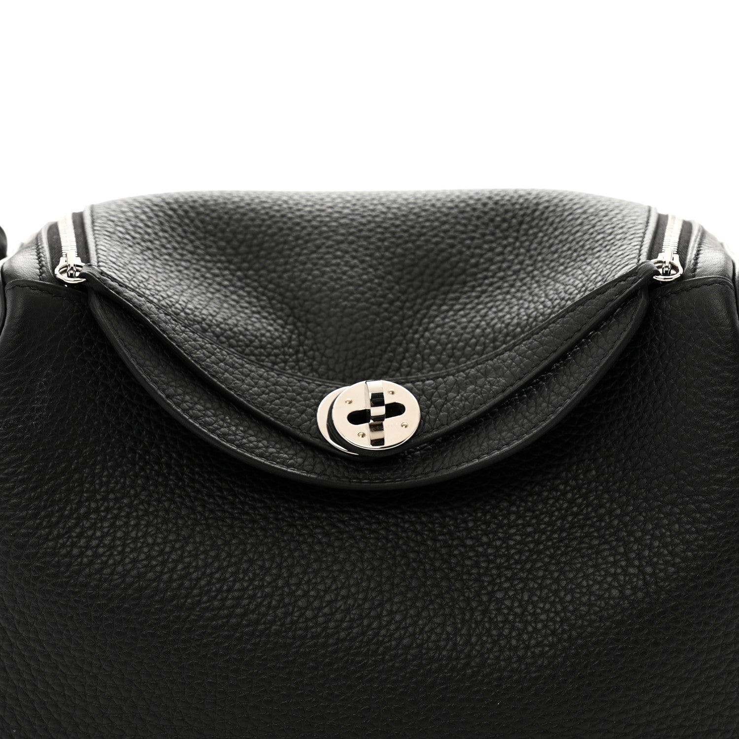 Hermes Taurillon Clemence Lindy 26 Black 8 of 13