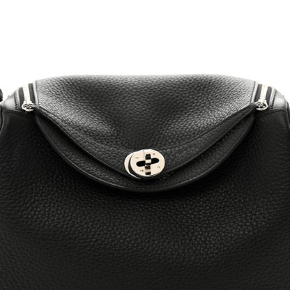 Hermes Taurillon Clemence Lindy 26 Black 8 of 13