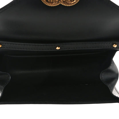 Dolce & Gabbana Smooth Calfskin Small Devotion Envelope Top Handle Bag Black 5 of 10