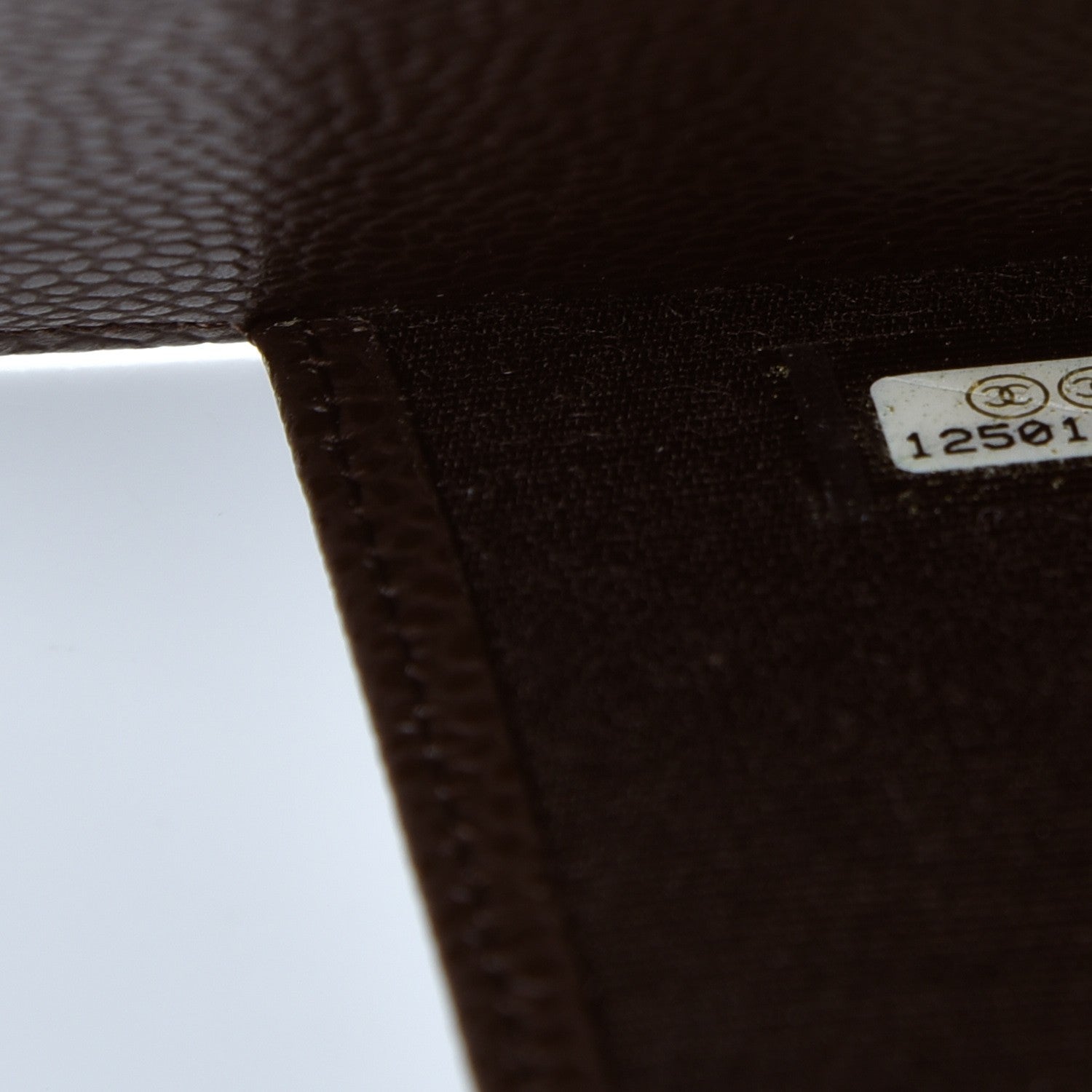 Chanel Caviar Quilted Notebook Agenda Cover Dark Brown 8 of 8