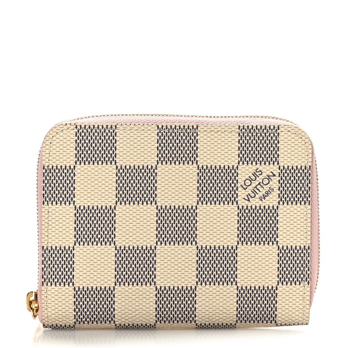 Damier Azur Zippy Coin Purse Rose Ballerine