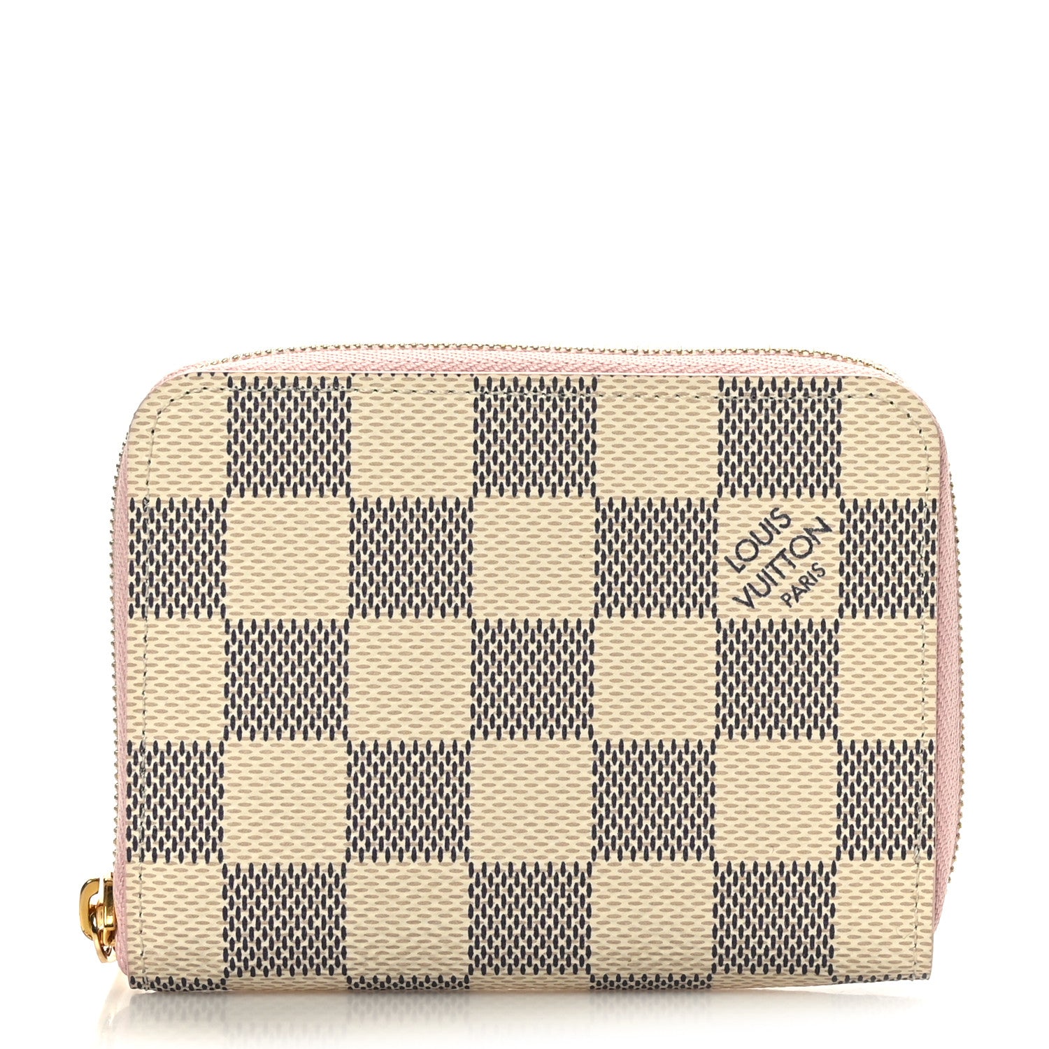 Louis Vuitton Damier Azur Zippy Coin Purse Rose Ballerine 1 of 6