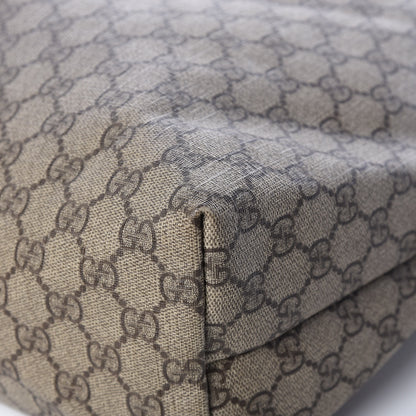 Gucci GG Supreme Monogram Large Zippered Shopping Tote Off White 12 of 20