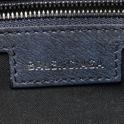 Balenciaga Used Calfskin Small Le Cagole Shoulder Bag Navy 6 of 14