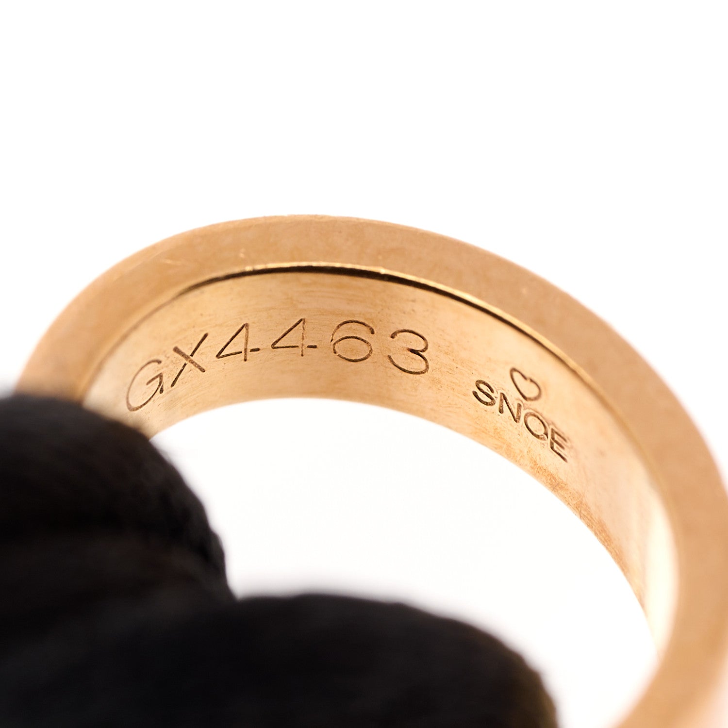 Cartier 18K Pink Gold Charity LOVE Adjustable Cord Bracelet Black 5 of 6
