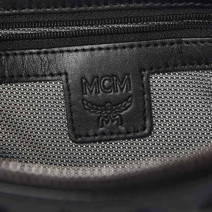 MCM Coated Canvas Studded Pouch Black 6 of 8