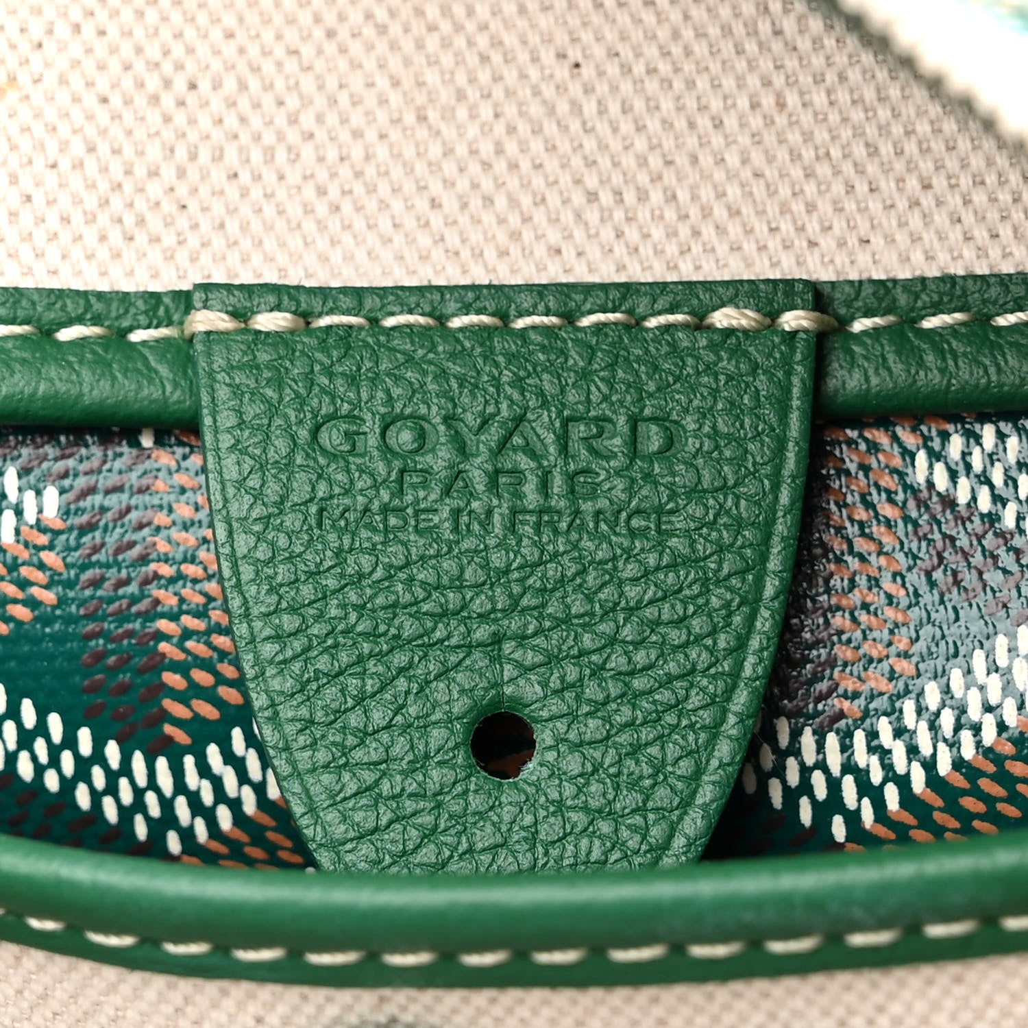 Goyard Goyardine Artois PM Green 6 of 10