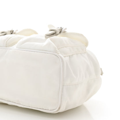 Prada Nylon Vela Mini Crossbody Backpack White 10 of 12
