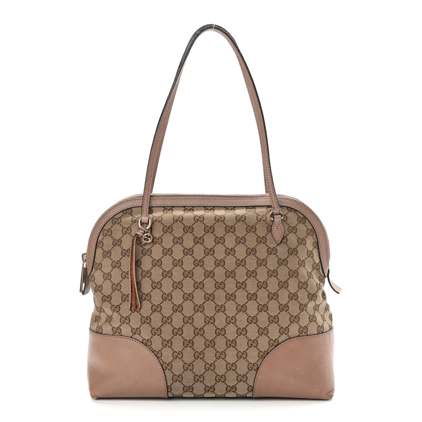 Monogram Medium Bree Shoulder Bag Dark Cipria