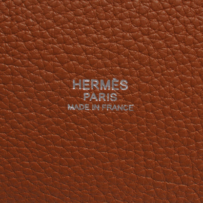 Hermes Taurillon Clemence Mangeoire Rope Bag Gold 6 of 7