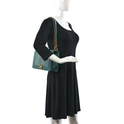 Chanel Lambskin Quilted New Medium Boy Flap Green 2 of 10