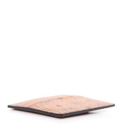 MCM Visetos Money Clip Card Case Cognac 4 of 7