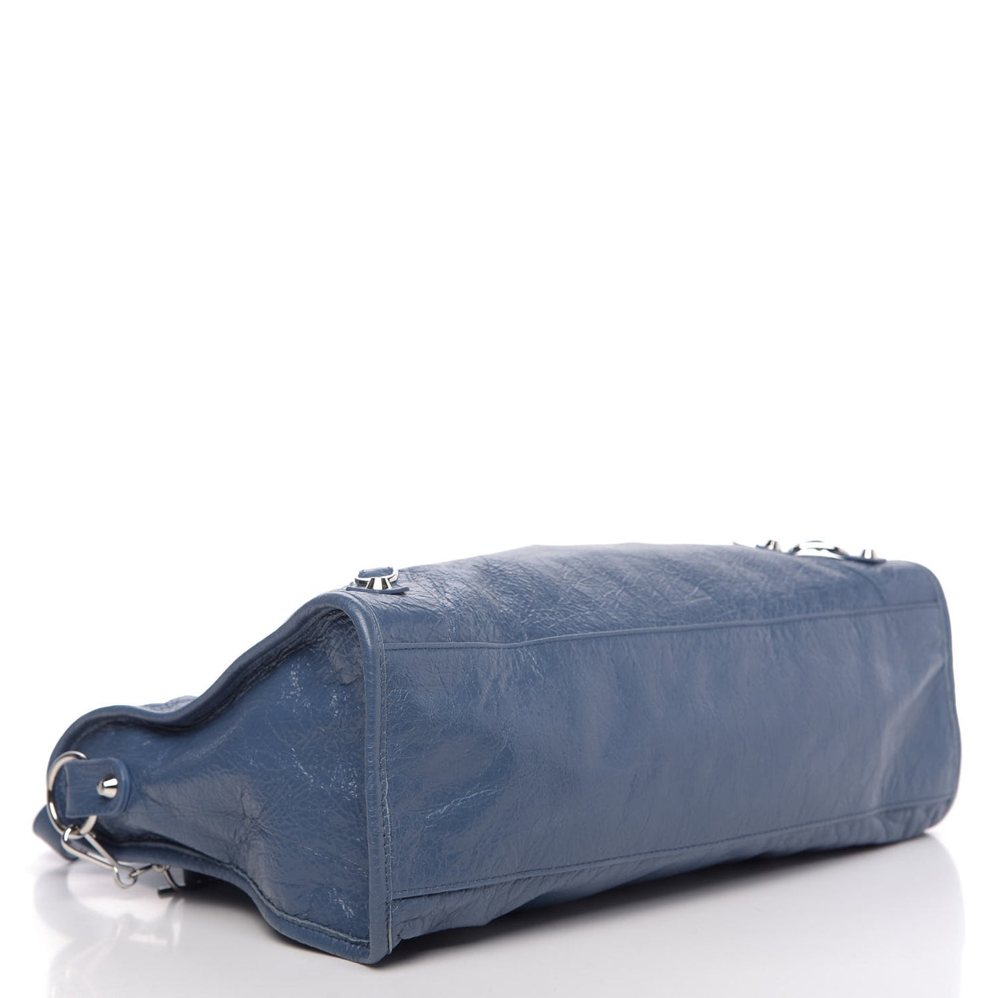 Agneau Classic Silver Hardware City Bleu Persan