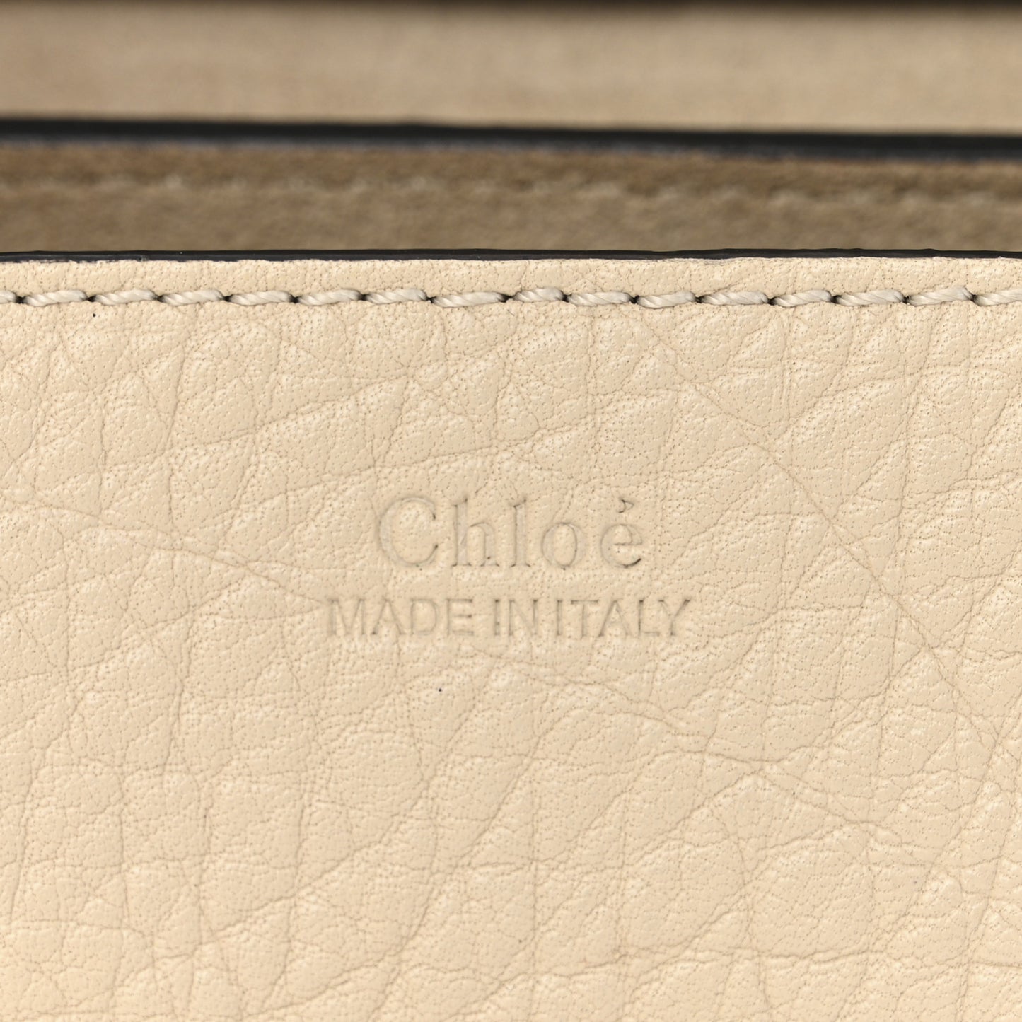 Grained Calfskin Lambskin Mini Bi-Color Drew Shoulder Bag Ivory Black
