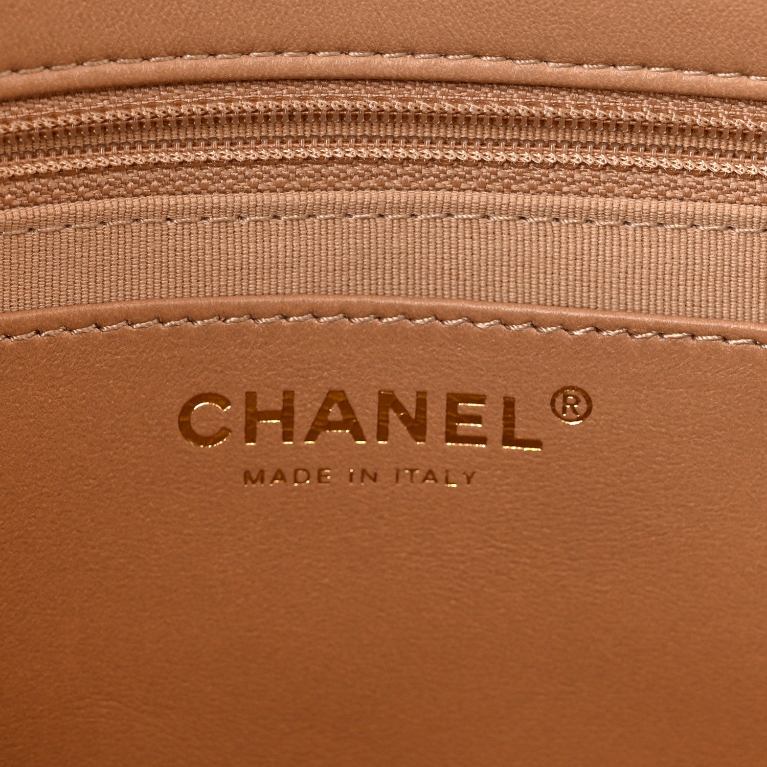 Chanel Lambskin Quilted Large CC Funky Town Flap Beige 6 of 10