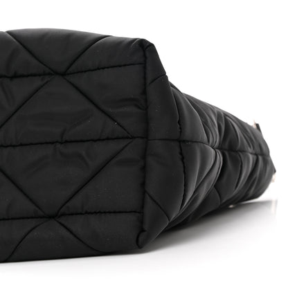 Prada Re-Nylon Nappa Triangle Quilted Padded Double Handled Zip Pocket Tote Black 8 of 8