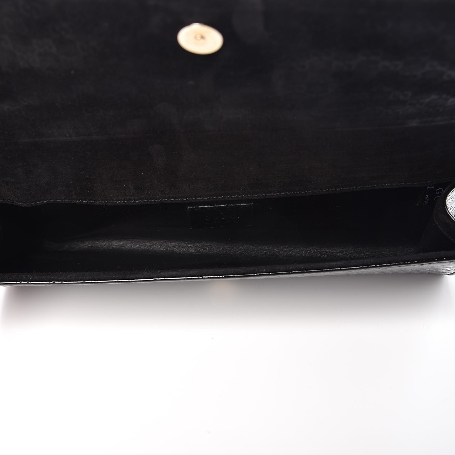 Gucci Patent Microguccissima Small Broadway Clutch Black 5 of 7