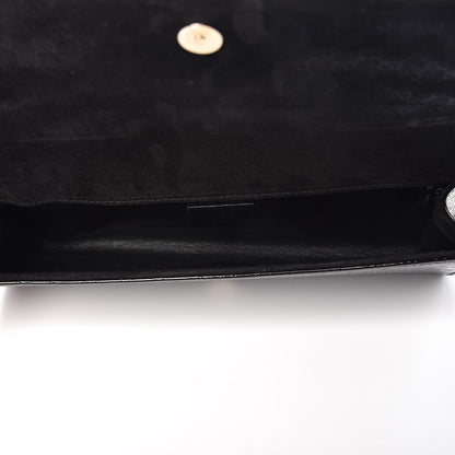 Gucci Patent Microguccissima Small Broadway Clutch Black 5 of 7