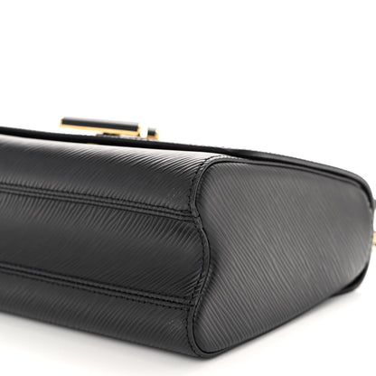 Louis Vuitton Epi Twist Shoulder Bag MM Matte Black Gold 10 of 10