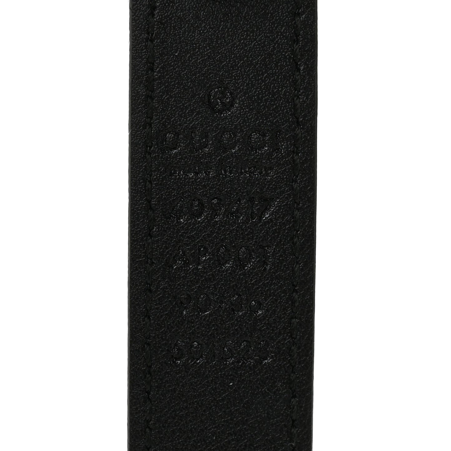 Calfskin Double G 20mm Belt 90 36 Black