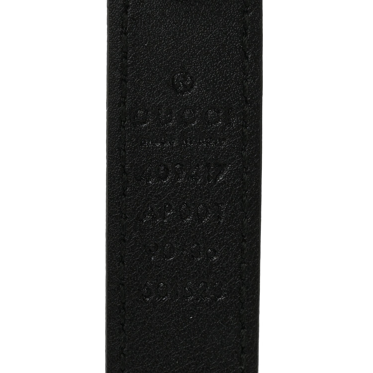 Gucci Calfskin Double G 20mm Belt 90 36 Black 3 of 7
