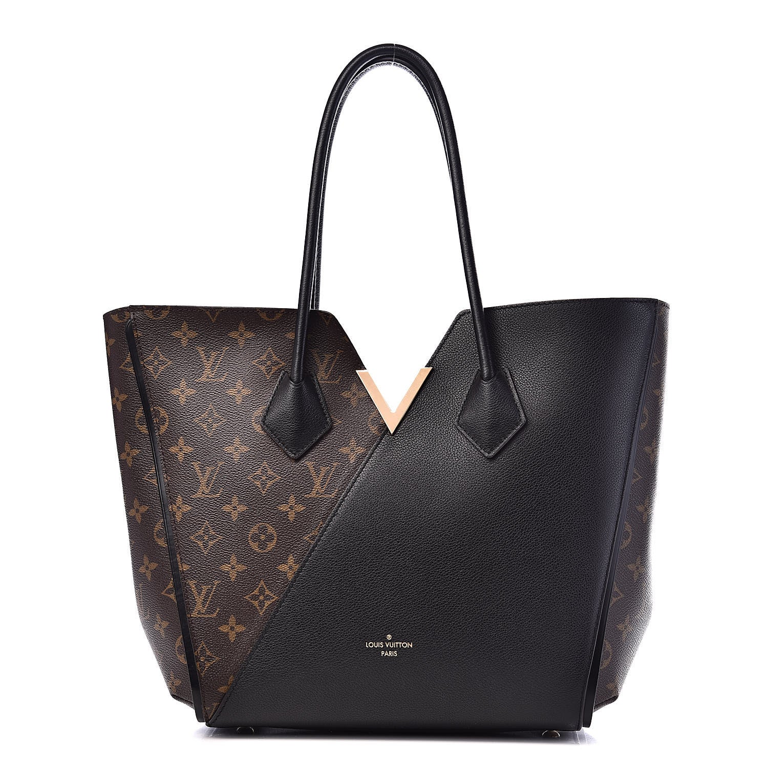 Louis Vuitton Calfskin Monogram Kimono Tote Black 1 of 12